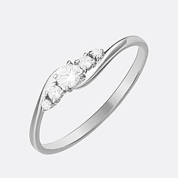 Кольца из серебра дорожка  фианит EFREMOV 10100110578 серебро с родием