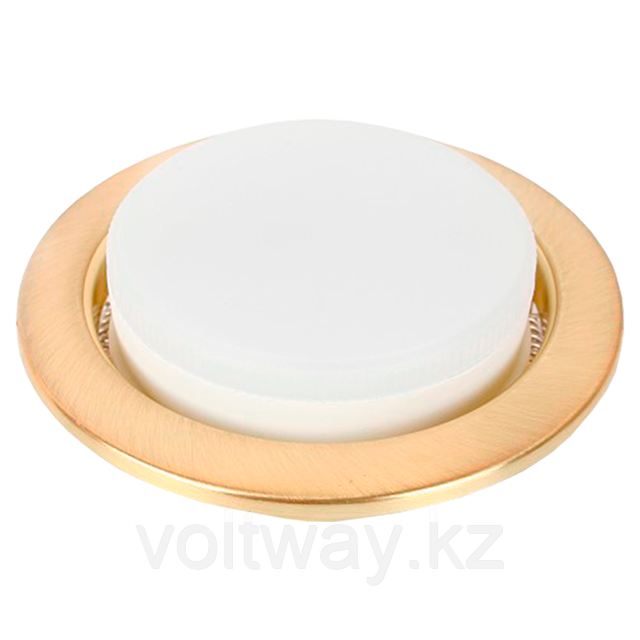 Светильник светодиодный LED GX53 ДВБ 100х24mm матовое золото