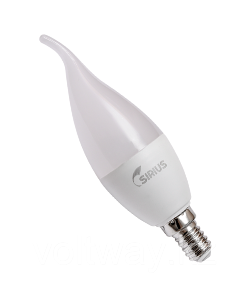 Электрическая лампа светодиодная LED Deco СW37 9W E14 4000K свеча на ветру Sirius