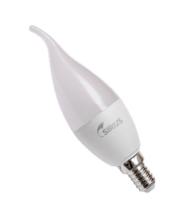 Электрическая лампа светодиодная LED Deco СW37 9W E14 4000K свеча на ветру Sirius