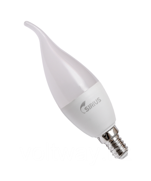 Электрическая лампа светодиодная LED Deco СW37 9W E14 4000K свеча на ветру Sirius - фото 1 - id-p107935685