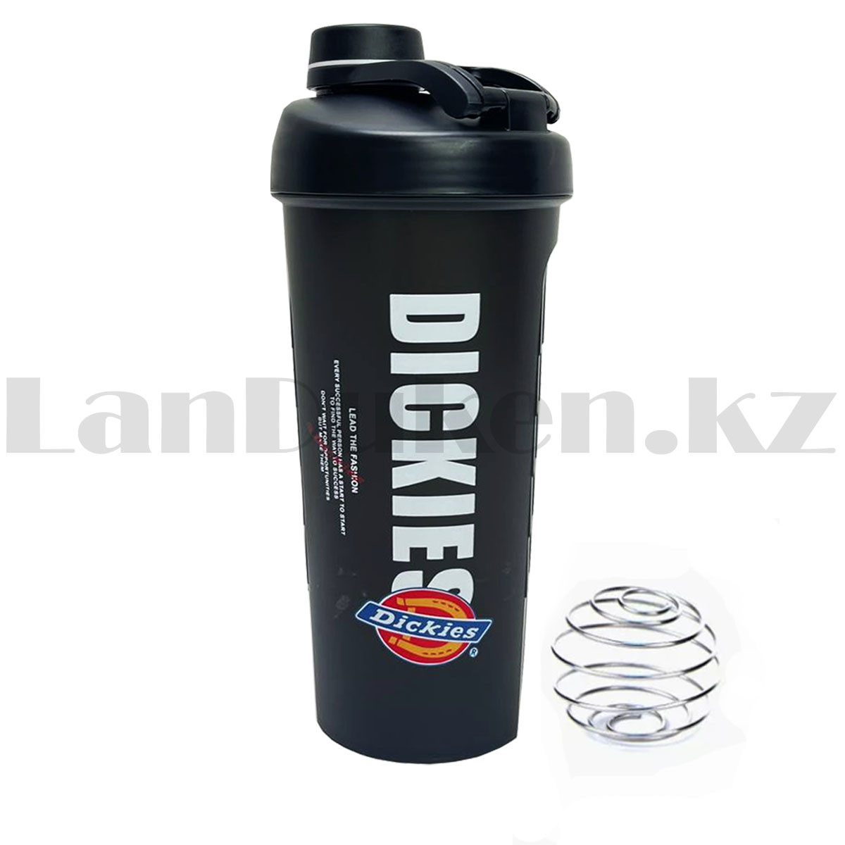 Шейкер 600ml Dickies для приготовления коктейлей черный матовый - фото 1 - id-p107937646