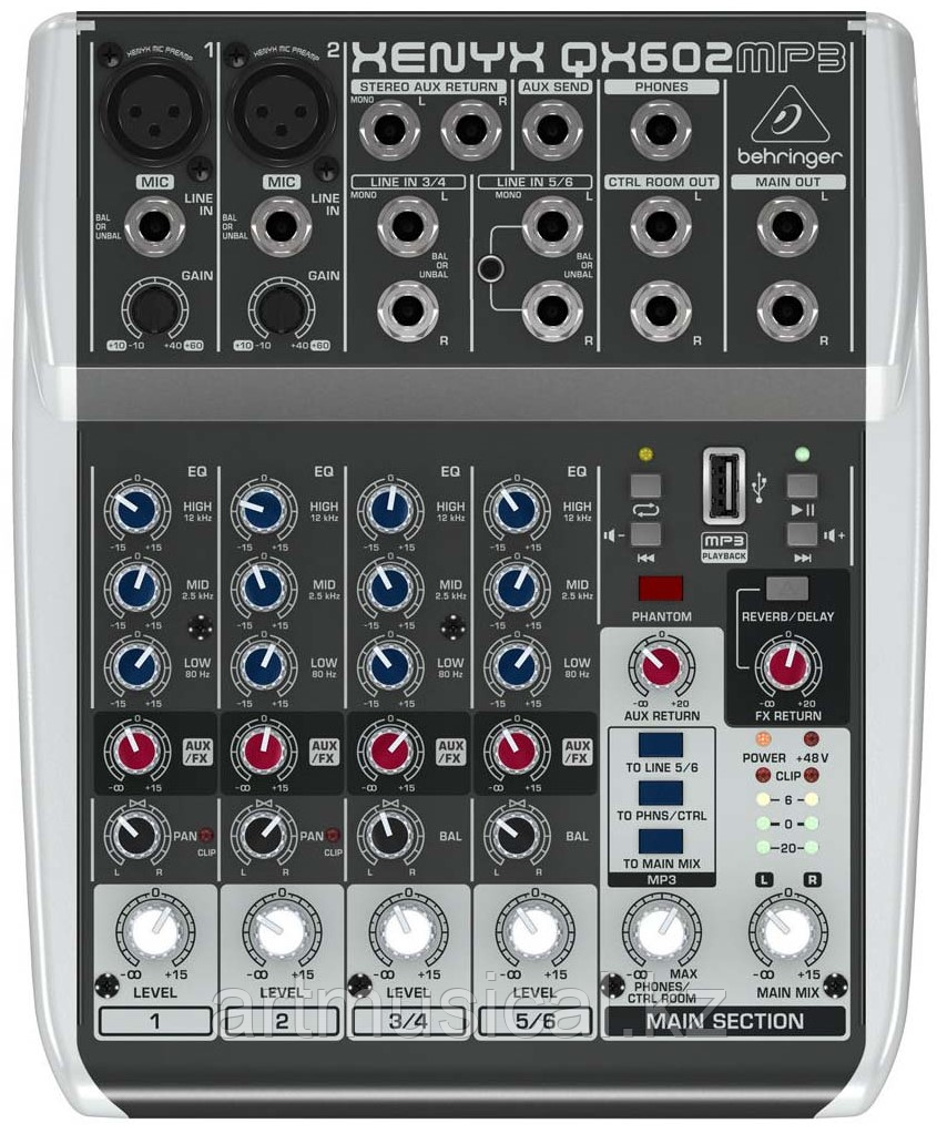 BEHRINGER QX602MP3 Аналоговый микшерный пульт