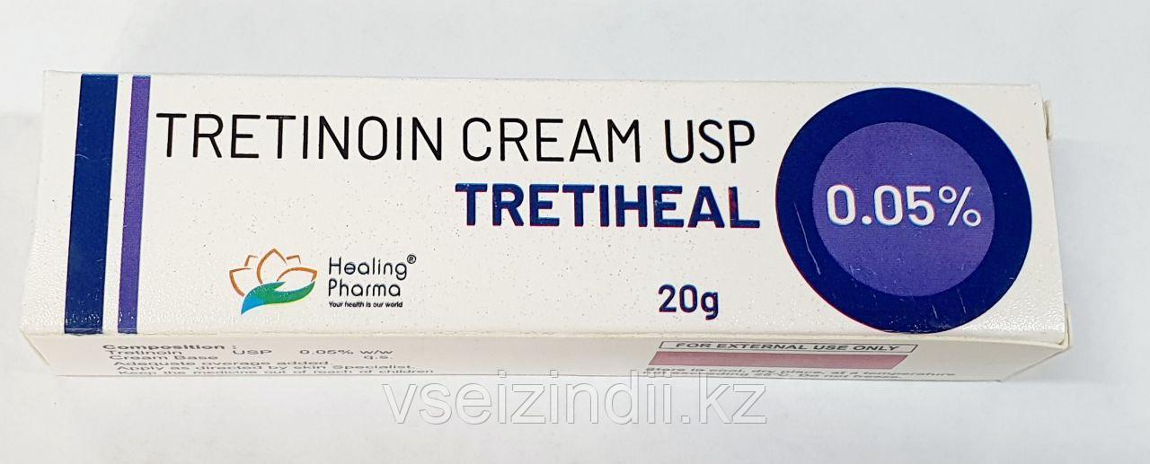 Третиноин крем от прыщей и морщин, Tretinoin cream 0,05% Индия, 20 гр - фото 1 - id-p107940123