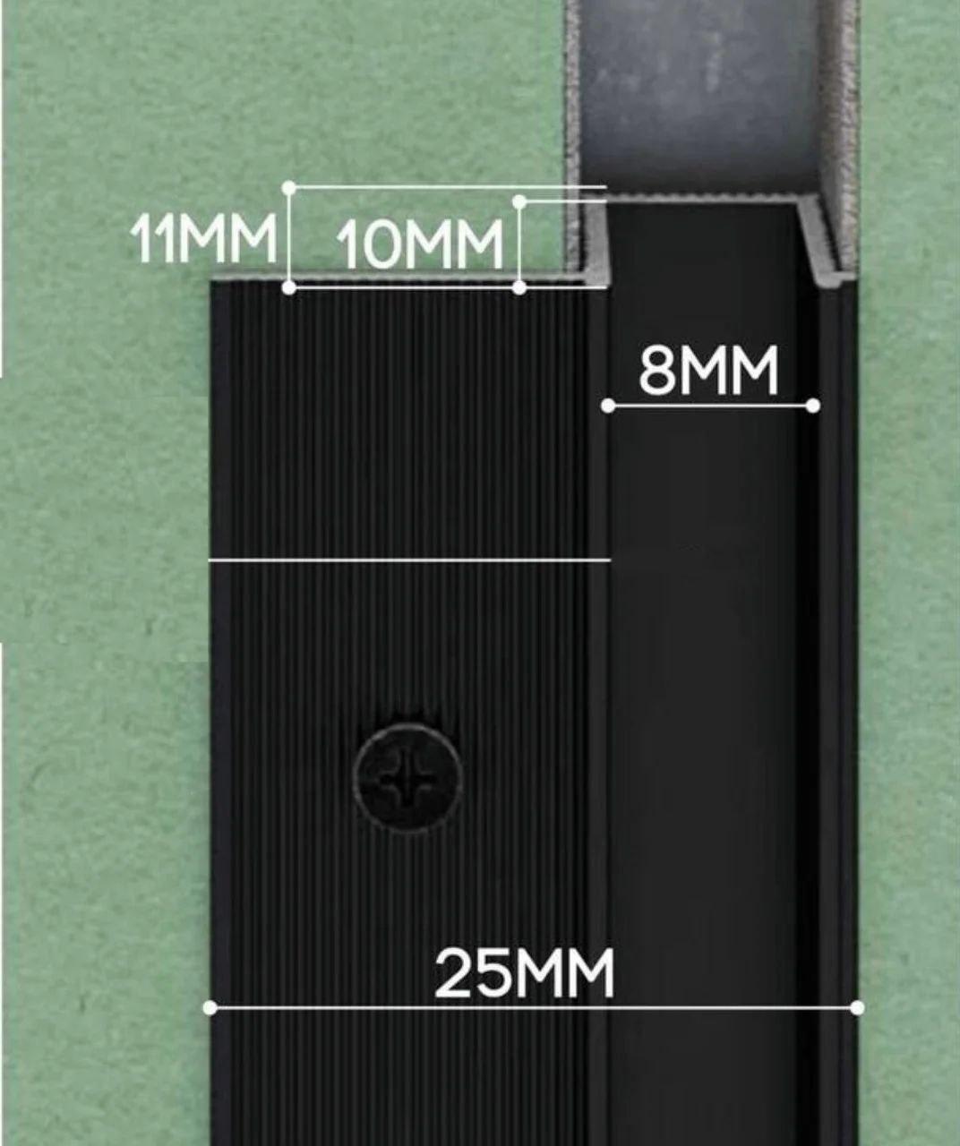 Профиль теневого Шва (8 мм) Разделитель для гипсокартона - фото 2 - id-p107940152