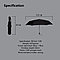 Зонтик Parachase 3239 складной (серо-черный), фото 4