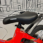 Детский двухколесный велосипед "Prego 2".14" колеса. С боковыми колесиками. Красный., фото 2