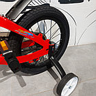 Детский двухколесный велосипед "Prego 2".14" колеса. С боковыми колесиками. Красный., фото 5