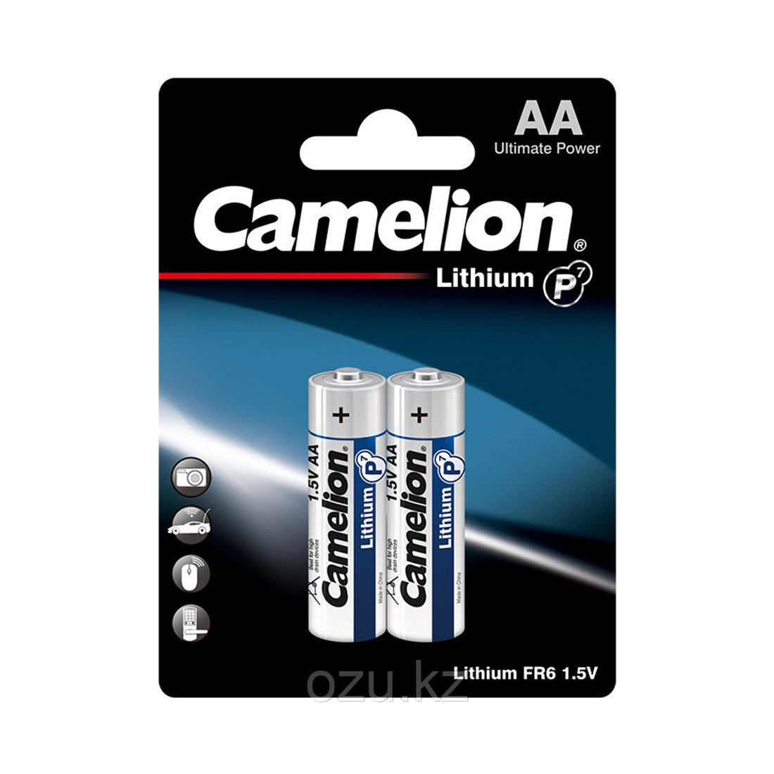 Батарейка CAMELION Lithium P7 FR6-BP2 2 шт. в блистере - фото 1 - id-p96925070