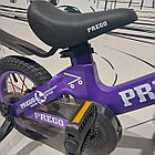 Детский двухколесный велосипед "Prego". Версия 2. 12" колеса. С боковыми колесиками. Фиолетовый., фото 2