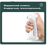 Мешок для сбора мочи женский/ трусы для лежачих больных женский и мужской Белый мягкий силикон, фото 5