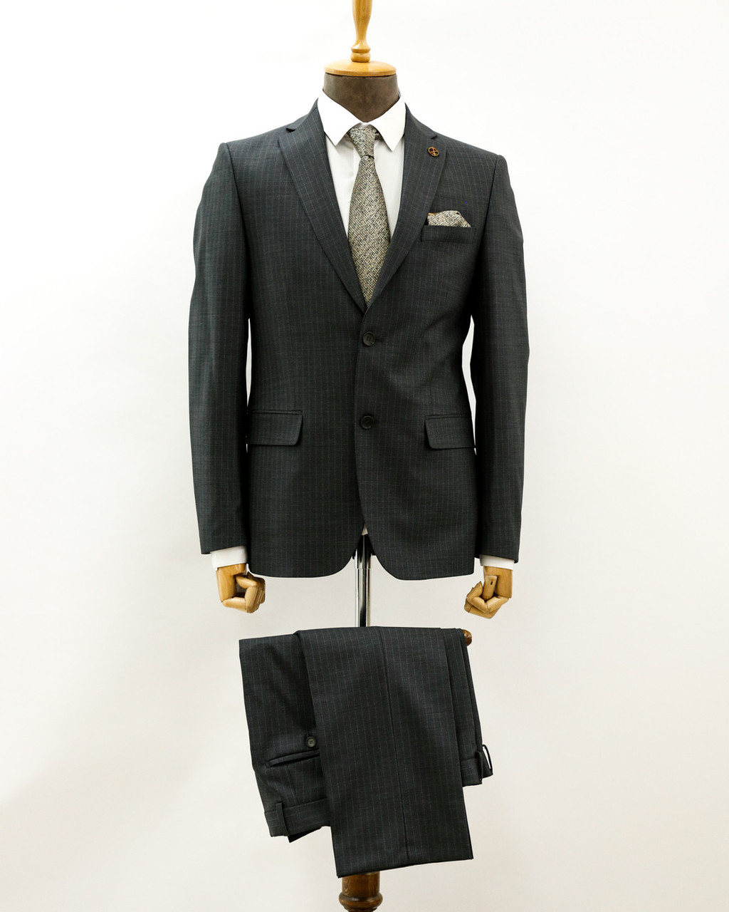 Мужской классический костюм «UM&H 57552173» серый, фото 1
