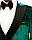 Мужской деловой костюм «UM&H 71045763» зелёный, фото 5