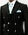Мужской двубортный костюм «UM&H 207107739» черный, фото 2