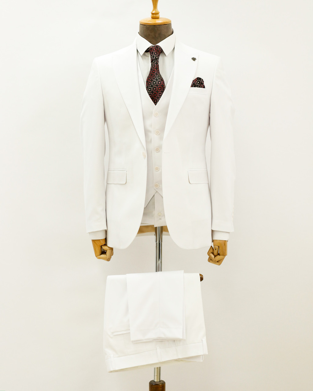 Мужской классический костюм «UM&H 120056955» белый