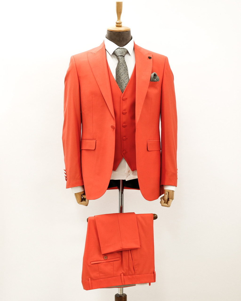 Мужской деловой костюм «UM&H 8234534125» оранжевый