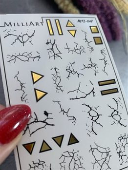 Слайдер-дизайн MilliArt Nails Металл MTL-048