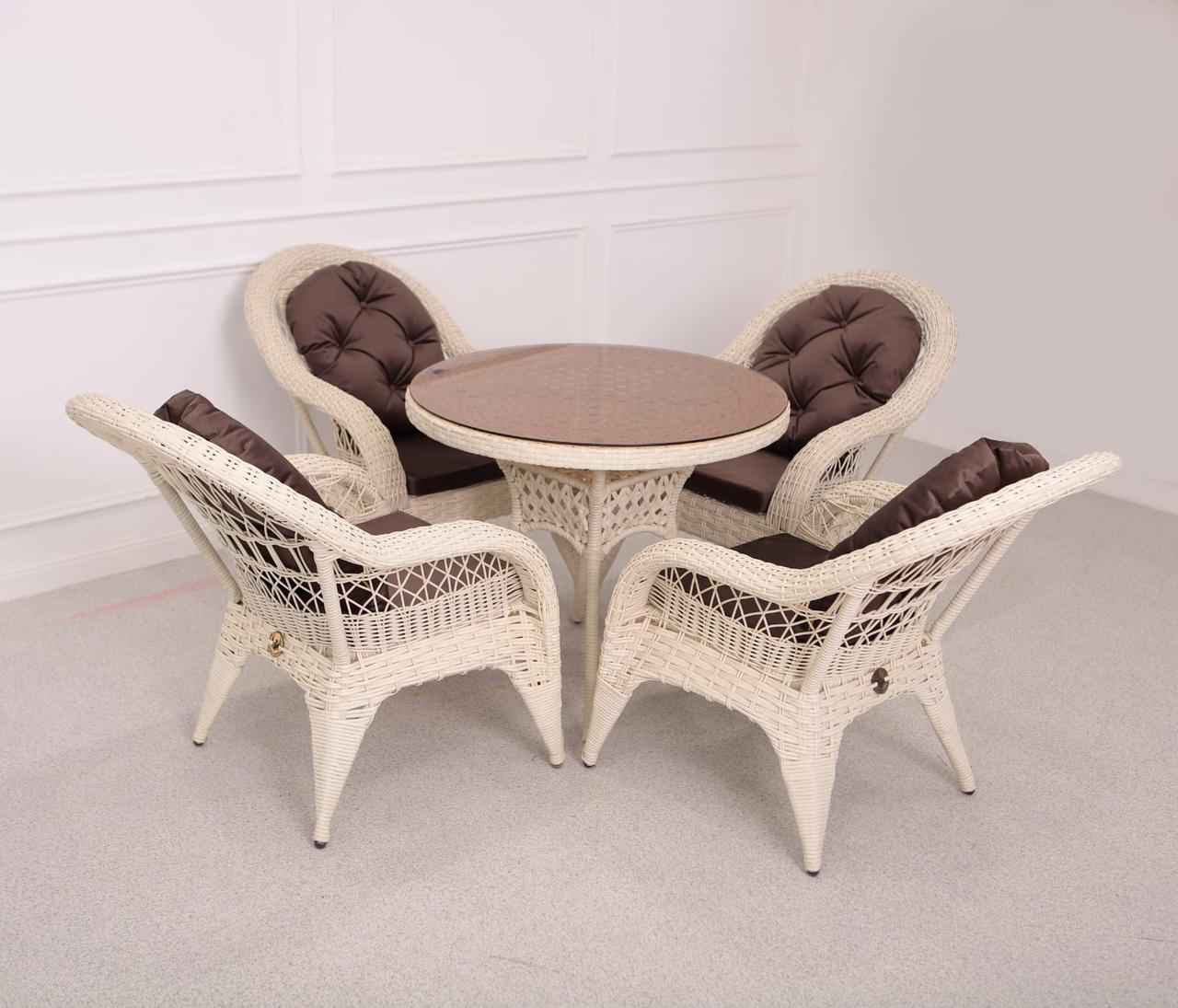 Ротанговая мебель Комплект IZABELLA orena 5 в 1 на 4 персон - фото 5 - id-p107947874