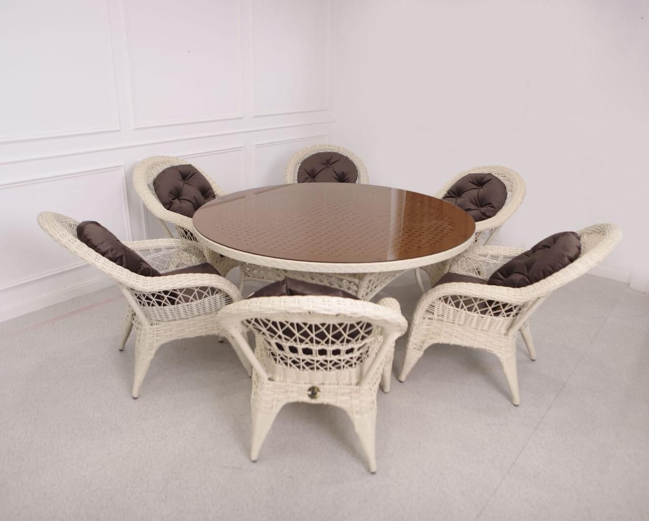 Ротанговая мебель Комплект IZABELLA orena 7 в 1 на 6 персон - фото 5 - id-p107947944