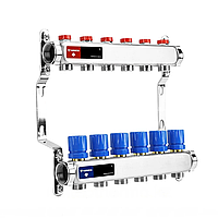 Распределительный коллектор для отопления Varmega 1" 6х3/4"ЕК, нержавейка