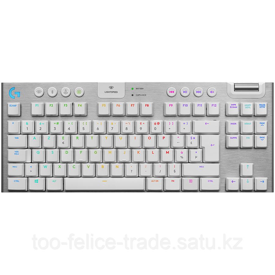 LOGITECH G915 TKL LIGHTSPEED Wireless Mechanical Gaming Keyboard - WHITE - RUS - TACTILE