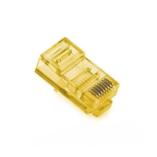 Коннектор RJ-45 yellow - фото 1 - id-p107948356