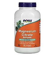 Now foods цитрат магния, 180 капсул