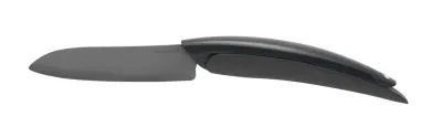 Нож Mastard шеф-повара, лезвие керамическое черное 15.2 см - в прозрачной коробке F22310 - фото 1 - id-p107964693