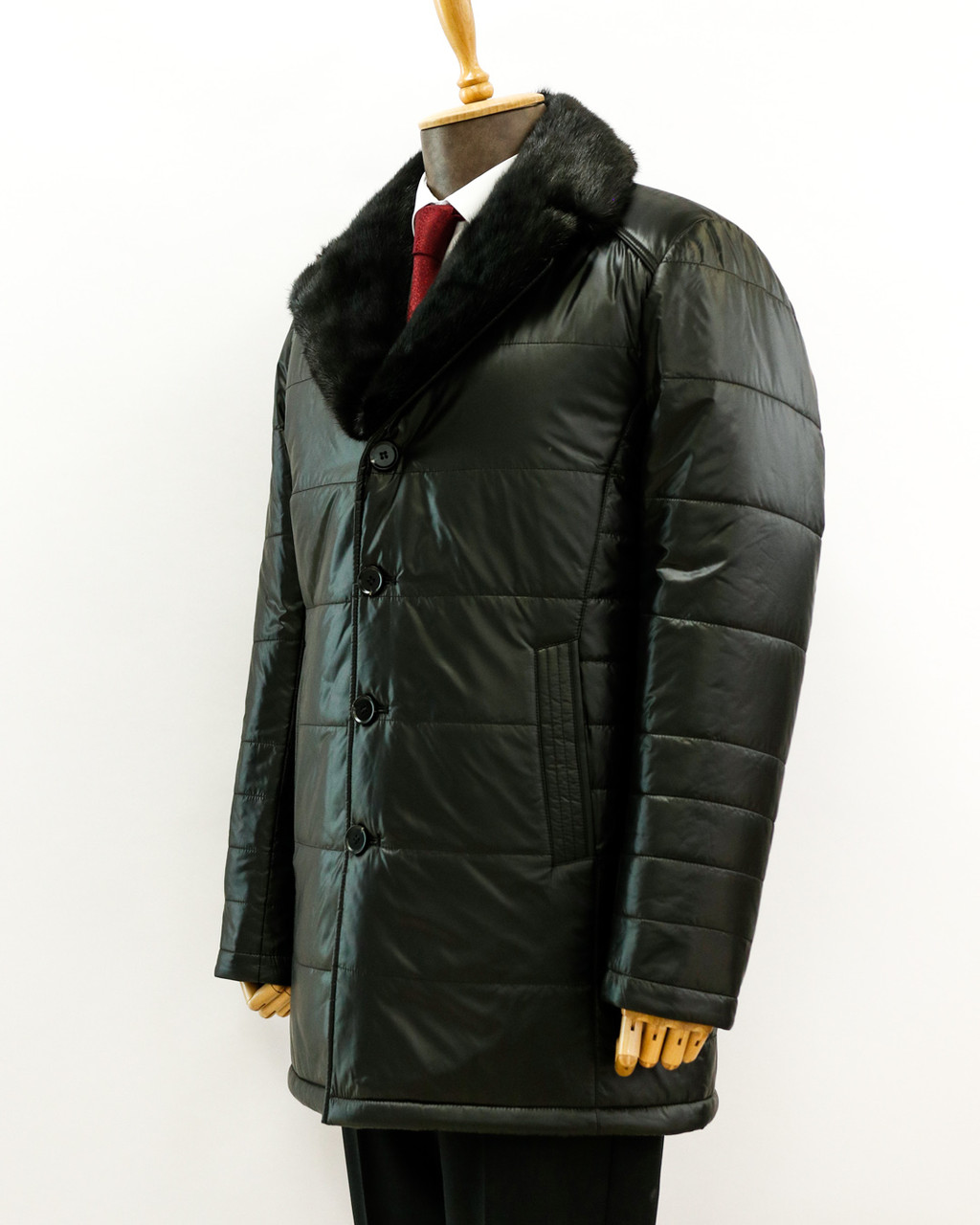 Мужская зимняя куртка «UM&H 52111063» черный - фото 2 - id-p107975642