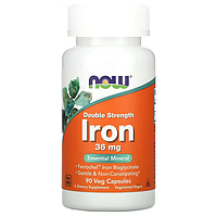 Железо, 36 мг, 90 вегетарианских капсул, NOW Foods