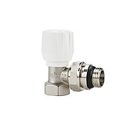 Радиаторный клапан (вентиль) ручной регулировки Varmega VM10013, 3/4" ВР-НР, угловой, с самоуплотняющимся полу