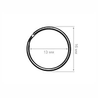 RO015 Кольцо для ленты серебристое 15 мм, 100 шт