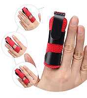 Лангет-бандаж для фиксации пальца при повреждении. красный