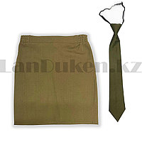 Военный костюм для девочки юбка, галстук (размеры от 30 до 40)