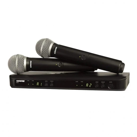 Радиосистема BLX с двумя ручными микрофонами PG58. 662 - 686 MHz, BLX288E/PG58 - фото 1 - id-p107985176