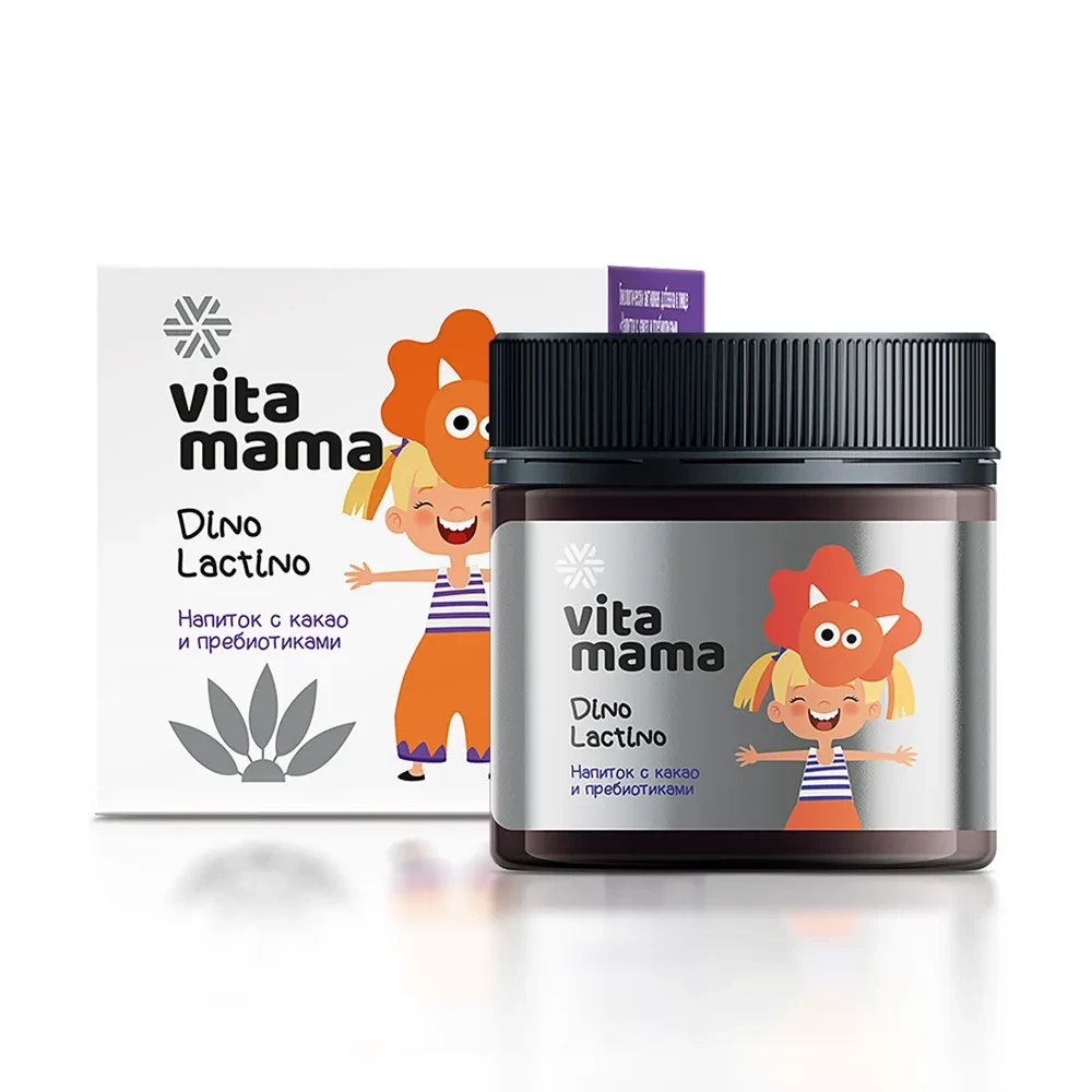 Vitamama - Dino Lactino, какао-напиток, 80 г