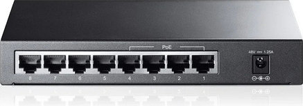 Коммутатор TP-LINK TL-SF1008P черный, фото 2