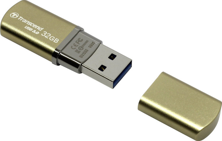 USB Flash карта Transcend TS32GJF820G 32GB золотистый - фото 1 - id-p96529470