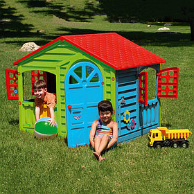 Игровой домик PALPLAY Красный/голубой/зеленый