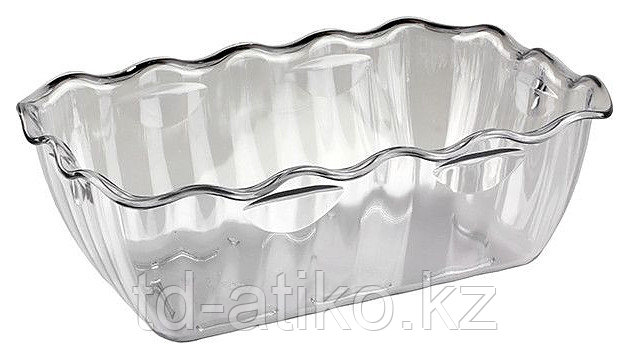 Салатник с волнистыми краями 4 л (прозрачный) 422108201