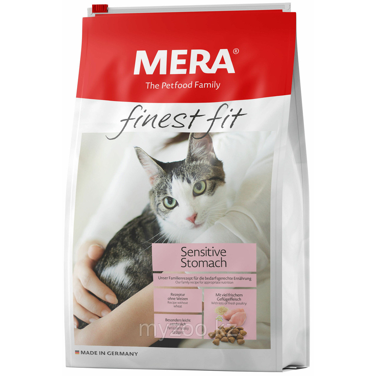 Mera Finest Fit SENSITIVE STOMACH для кошек с чувствительным пищеварением с птицей, 1.5кг - фото 1 - id-p107995631