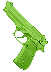 Пистолет на батарейках 17см , зеленый