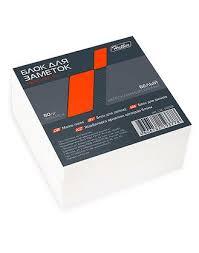 Блок бумаги для заметок "Hatber", 9 х 9 х 4,5 см., белый, сменный блок, в плёнке - фото 1 - id-p107996637