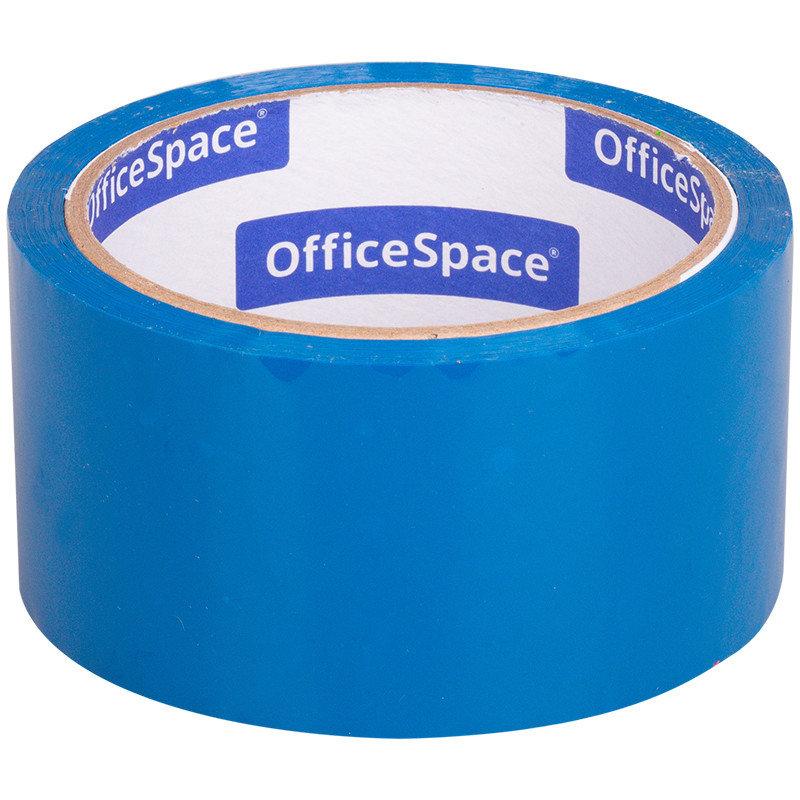 Клейкая лента упаковочная OfficeSpace, 48 мм. х 40 метров, 45 мкм, синяя - фото 1 - id-p107997595