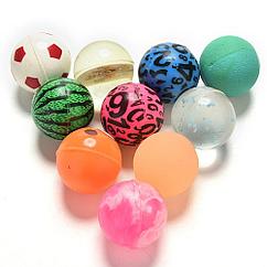Каучуковые мячики разноцветные маленькие