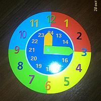 Детские часы для обучения времени (разные) маленькие,диаметр 12,5 см