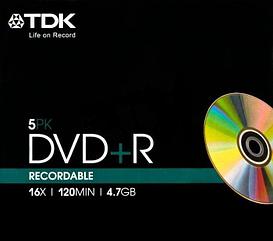 Диски TDK DVD+R 4,7Gb