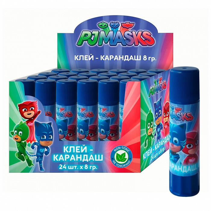 Клей-карандаш 8 гр. "Герои в масках", тм PJ Masks - фото 1 - id-p107999708