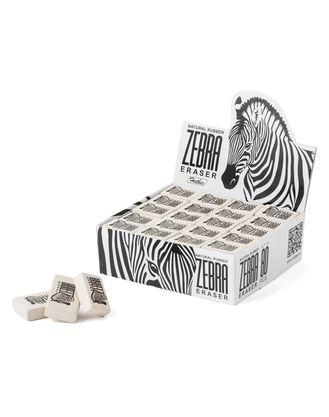 Ластик из натурального каучука "Hatber Zebra", 26х18х8мм, прямоугольный