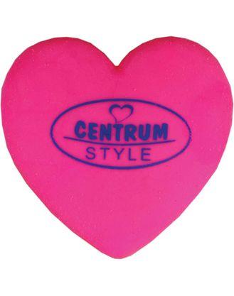 Ластик из синтетического каучука "Centrum Style", 90x60x8мм, серия "Сердечко", розовый, в блистере - фото 1 - id-p108000205